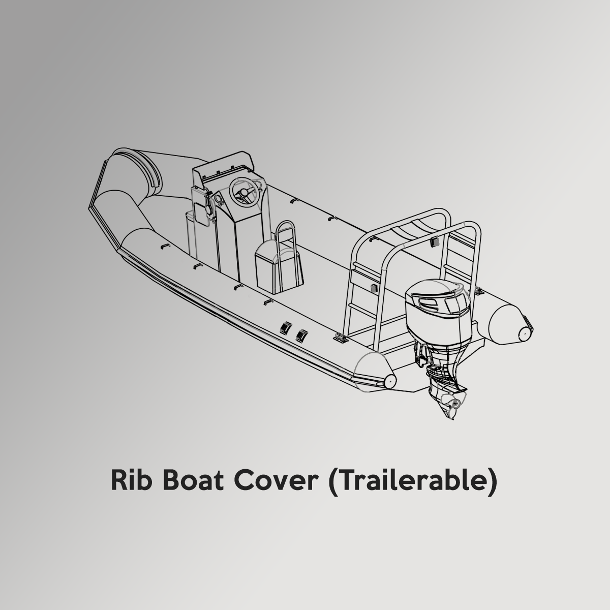 Rib Boat Cover (Trailerable)