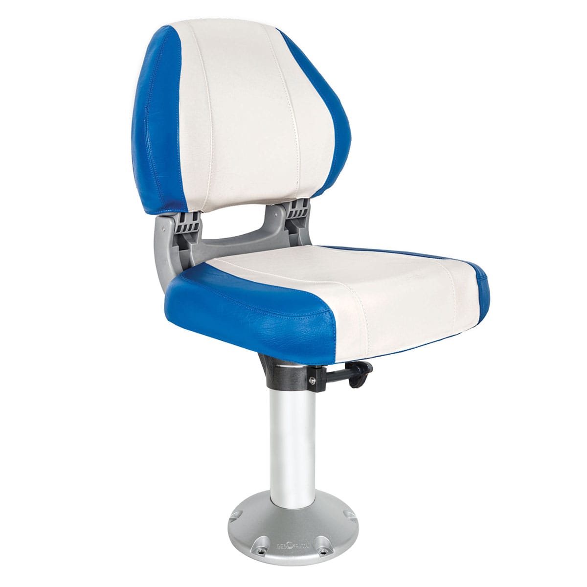 Deluxe Hi Back Folding Seat Package blue/white