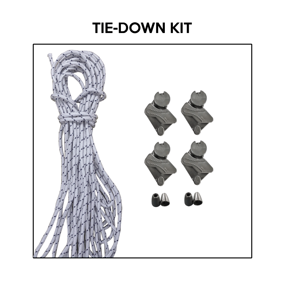 Rib Boat Cover Tie-Down Kit