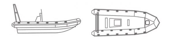 Rigid Hull Inflatable Boat Cover (Storage) Diagram