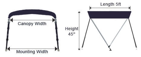 MA 060 - 2 Bow Dimensions Diagram
