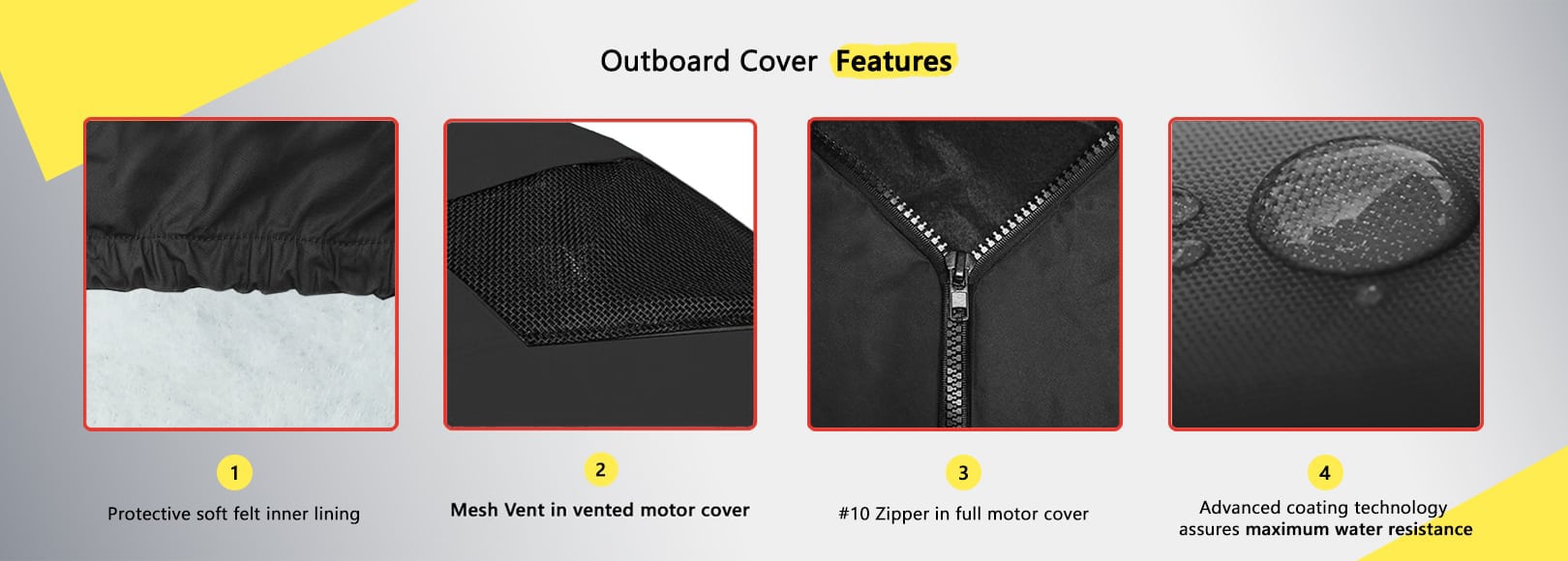 Outboard Motor Cover Features