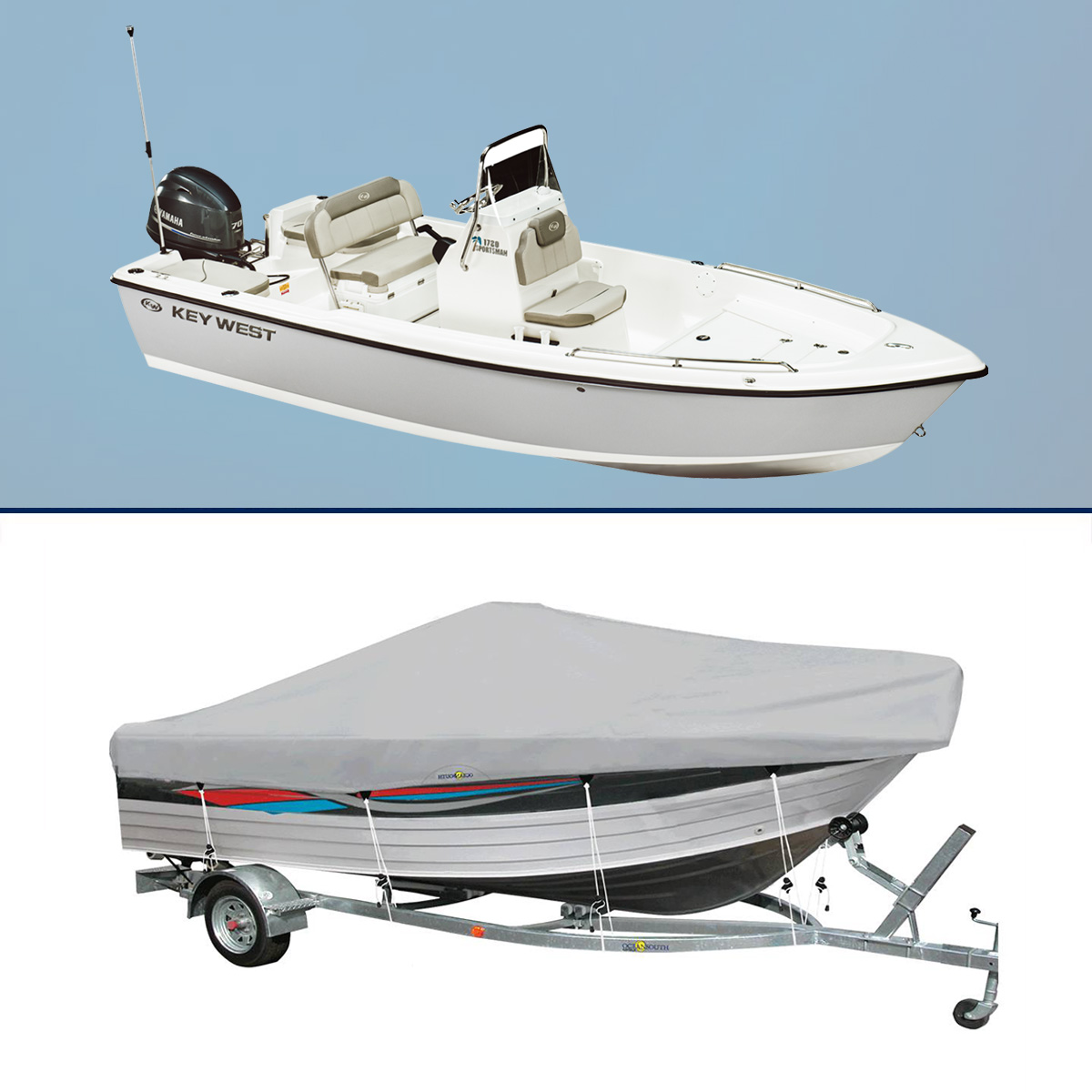 Boat Cover for Key West – Center Console 1720CC