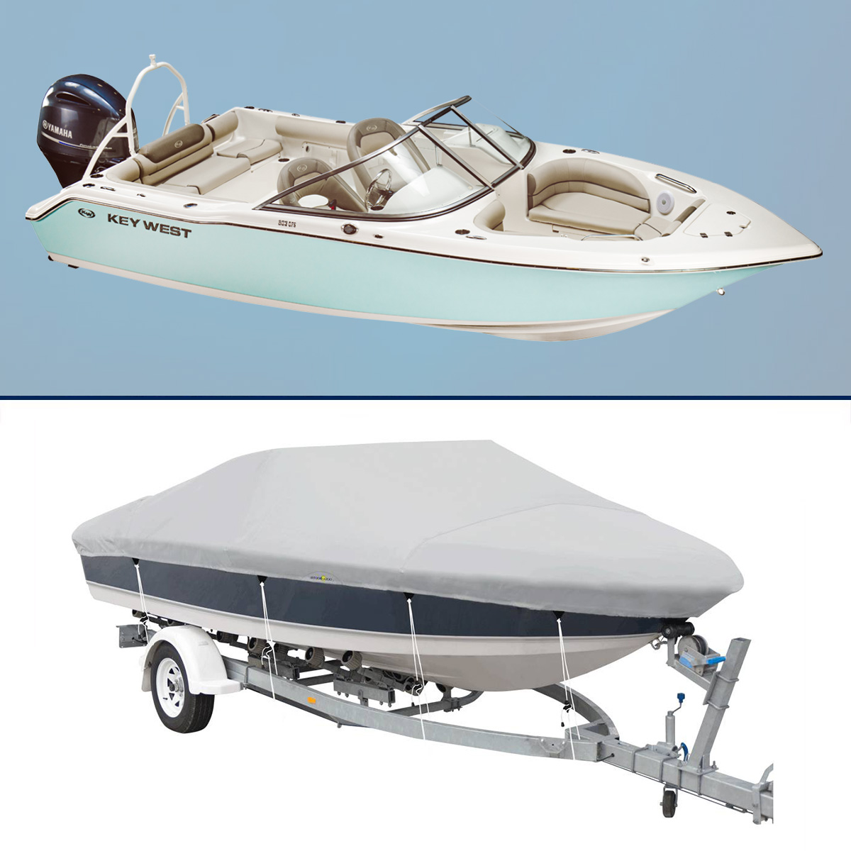 Boat Cover for Key West – Dual Console 203DFS