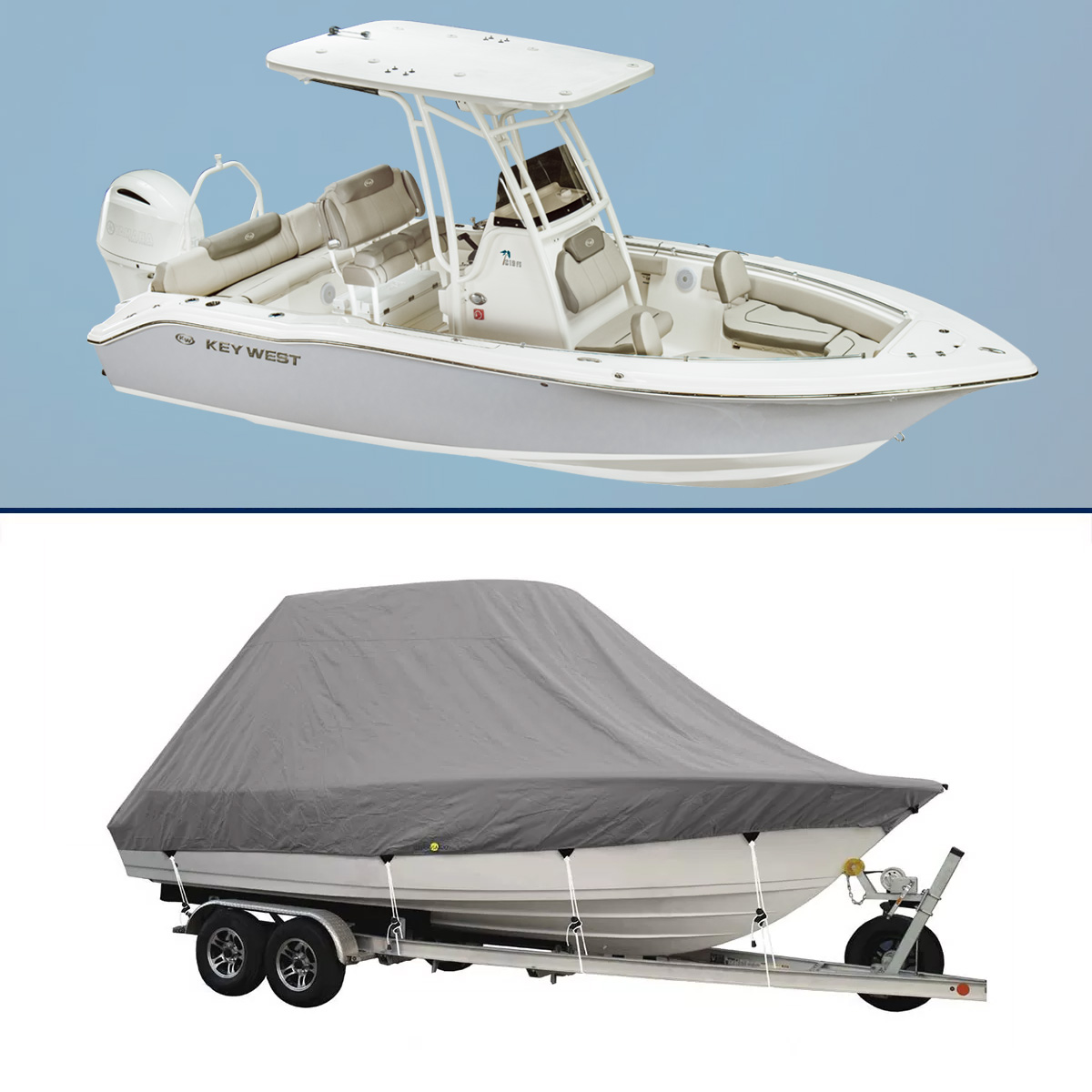 Boat Cover for Key West – Family Sportsman 219 FS