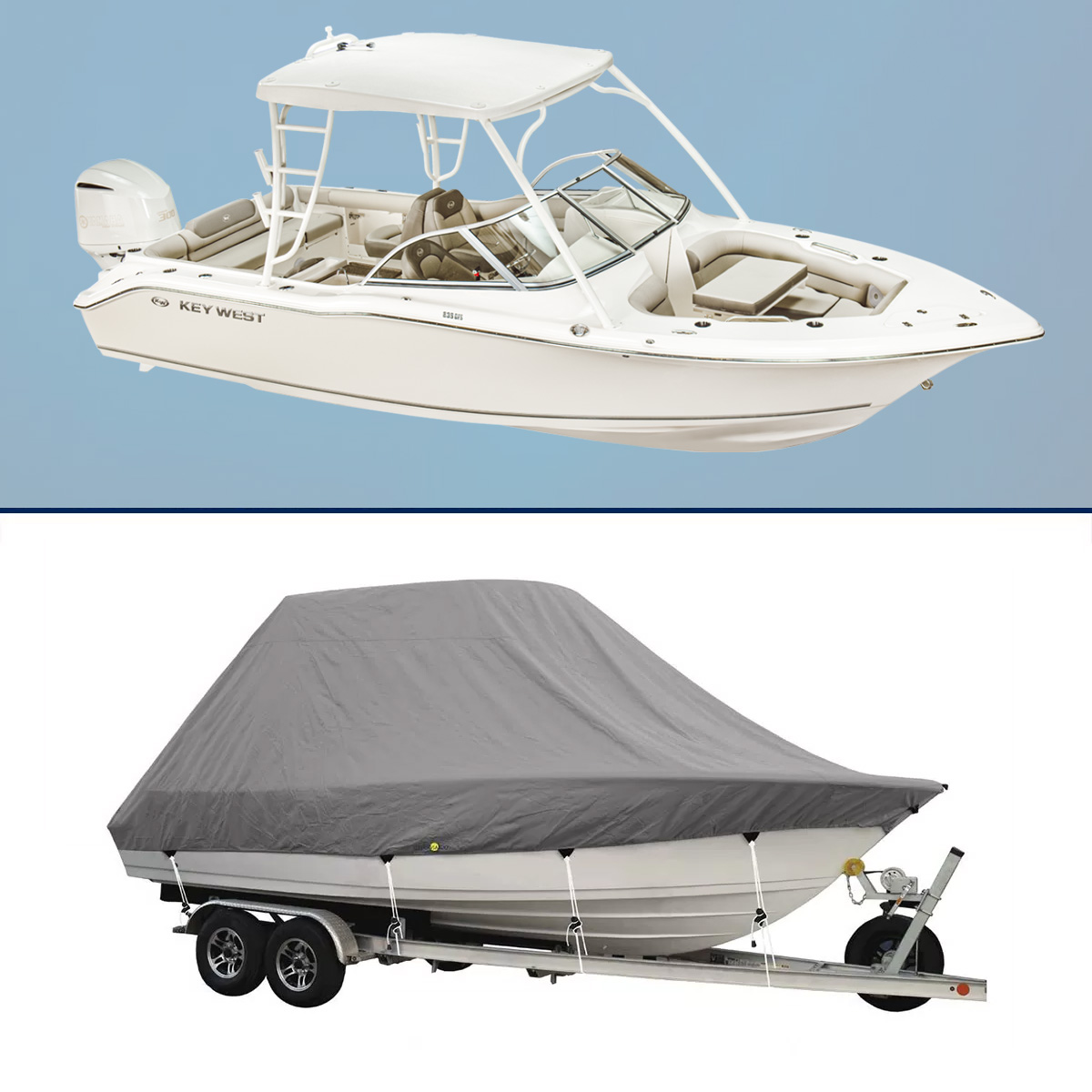 Boat Cover for Key West – Dual Console 239 DFS
