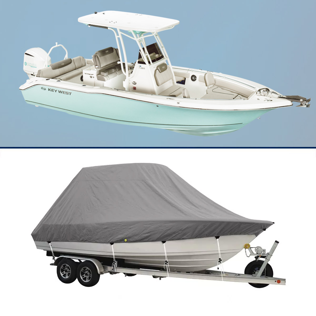 Boat Cover for Key West – Family Sportsman 239 FS