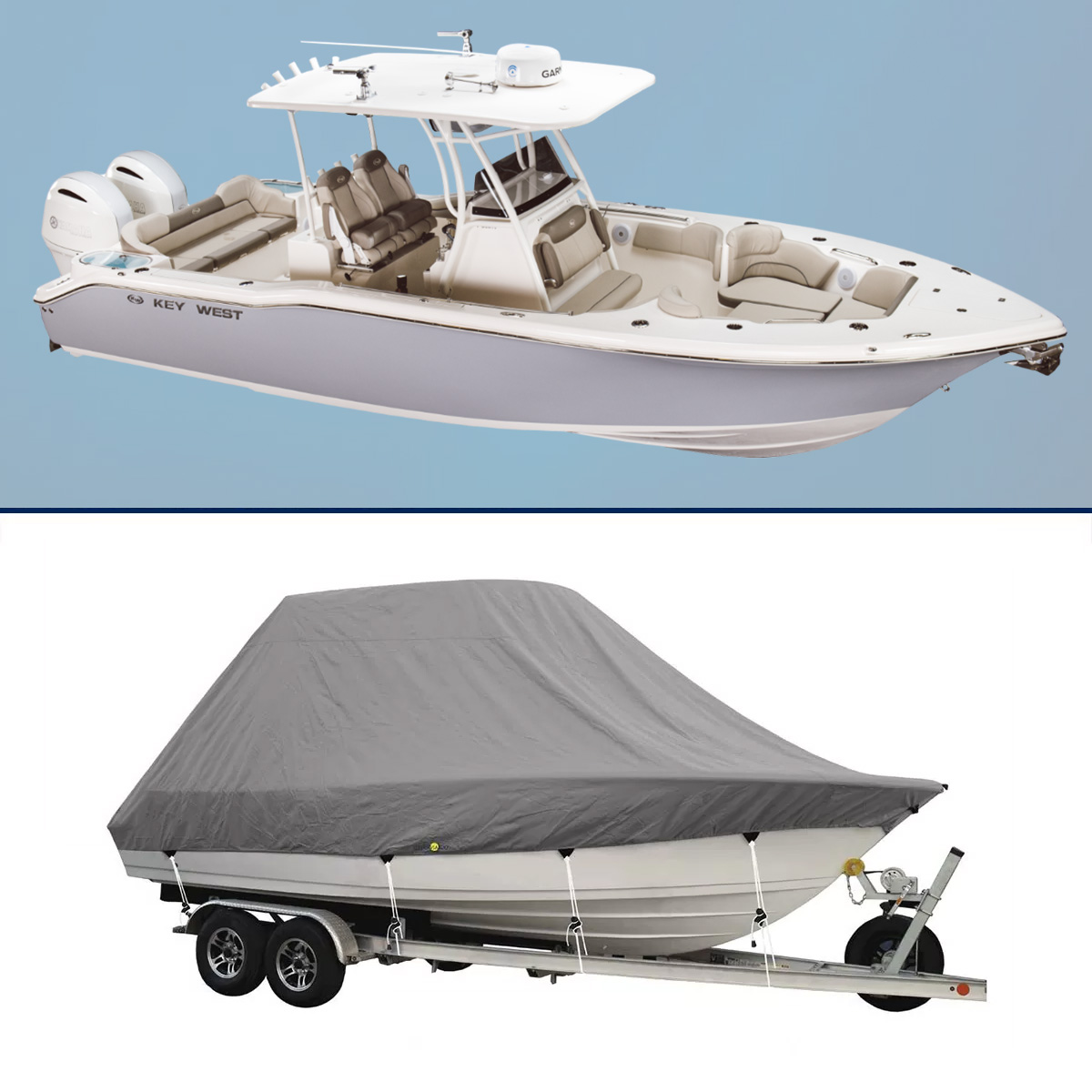 Boat Cover for Key West – Family Sportsman 263 FS