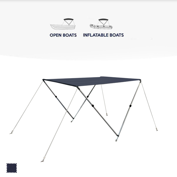 KAKIT 3 4 Bow Boat Bimini Tops with Removable Mesh Sidewalls – Rvmasking